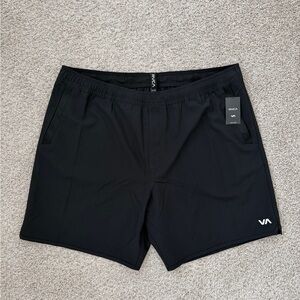 RVCA Kevin EW Hybrid 17 Shorts Men’s XXL Black Stretch Quick Dry NWT